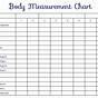 Weight Loss Body Measurement Chart