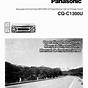 Panasonic Cq C1301u User Manual