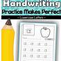 Second Grade Handwriting Practice