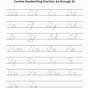 Cursive Letters Lowercase And Uppercase Az