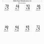 Multiplication One Digit Worksheets