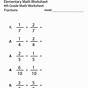 Fraction Worksheets For 4th Graders