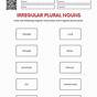 Irregular Nouns Plural Worksheet