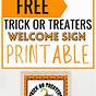 Printable Trick Or Treat Sign