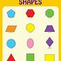 Learning Shapes For Toddlers Printable