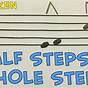 Half Steps And Whole Steps Worksheet