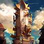 Fantasy Wizard Tower Town
