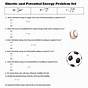 Kinetic Energy Worksheets