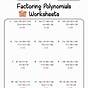 Factoring Polynomials Algebra 2 Worksheet