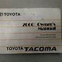 Free Toyota Tacoma Owners Manual