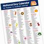 Printable National Day Calendar