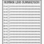 Number Line Subtraction Worksheets 2nd Grade