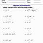 Exponents For First Grade Worksheet
