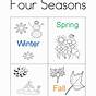 Seasons Worksheet For Preschool