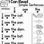 Copying Sentences Worksheet