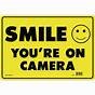 Printable Smile You're On Camera