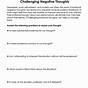 Printable Challenging Negative Thoughts Worksheet