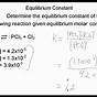 Work Out Equilibrium Constant