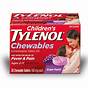Children's Chewable Tylenol Dosage Chart