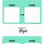 First Then Chart Free Printable