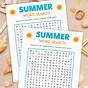 Free Printable Word Searches Summer