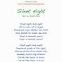Silent Night Lyrics Printable