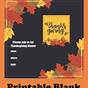 Thanksgiving Templates Free Printable