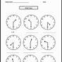 First Grade Clock Worksheets