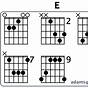 Guitar E Chords Chart