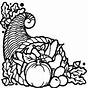 Horn Of Plenty Coloring Pages