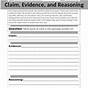Identifying Claims And Evidence Worksheet
