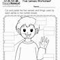 Five Senses Worksheets For Kindergarten