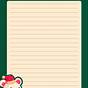 Printable Christmas Note Paper