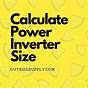 Power Inverter Size Chart