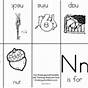 N Worksheets For Preschool