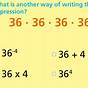 Exponents Test Grade 8