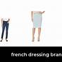 French Dressing Brand Clothing Size Chart