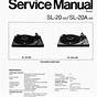 Technics Sl-2000 Service Manual