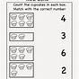 Kindergarten Count And Match Worksheets 1 - 20