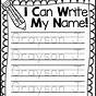 Editable Kindergarten Writing Lines Worksheet