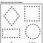 Trace The Shapes Worksheet