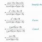 Adding Subtracting Rational Expressions Guided Lesson