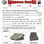 Igneous Rock Worksheet Answer Key