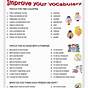 Esl Intermediate Vocabulary Worksheets