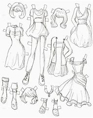 Featured image of post Female Anime Clothes Sketch anime sketch collection