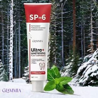 GLAMMIA SP 6 Toothpaste | Gentle Whitening With Radiant Results ...