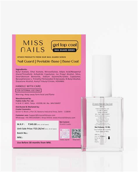 Seal the deal No Smudge Gel Top Coat 15 mL – missnailsindia