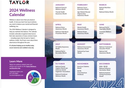 Wellness Calendar 2024