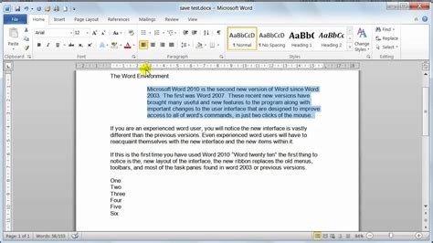Paragraph Formatting in Word