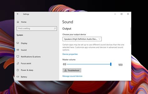 atur volume windows 10